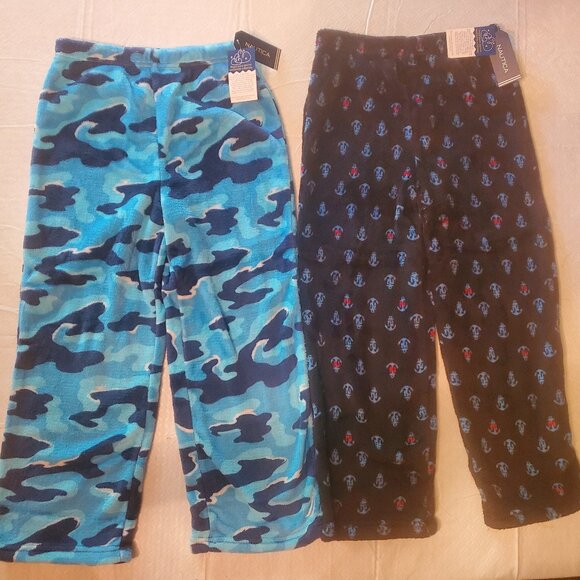 2 Pack Nautica Boys Pajama Pant Set Size Medium - Picture 1 of 3
